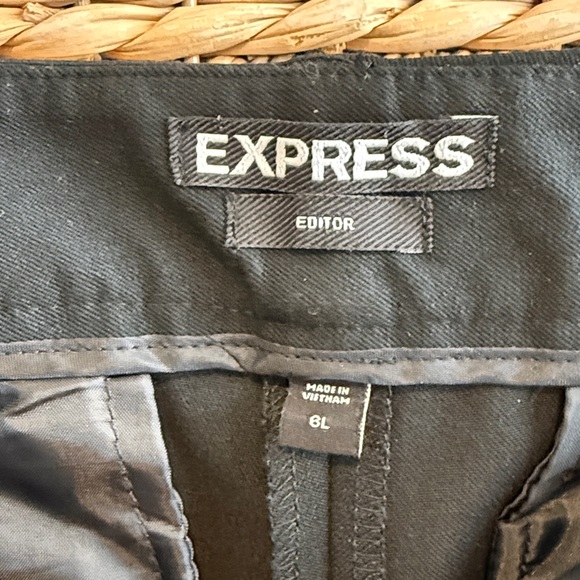 Express Editor Bootcut Mid-Rise Woven Career Dress Pant Trouser, 6 Long - Picture 7 of 8